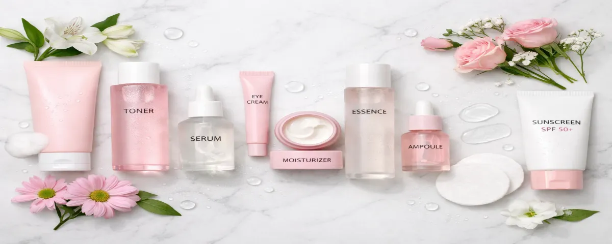 K-Beauty 10-Step Skincare Products