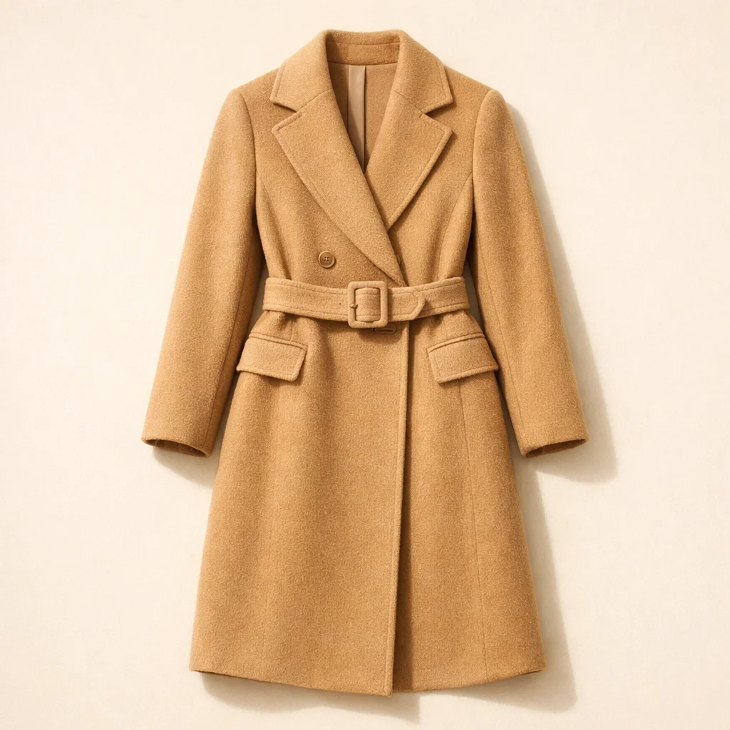 Wool Blend Long Coat