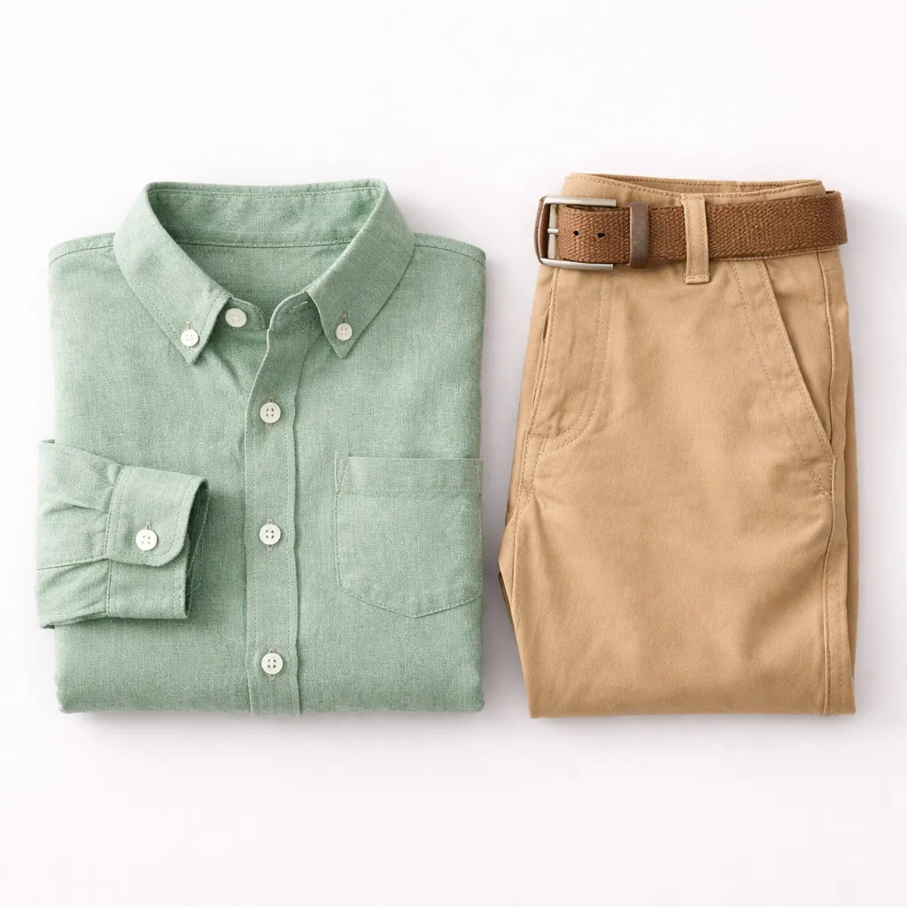 Boys' Linen Shirt & Chino Set