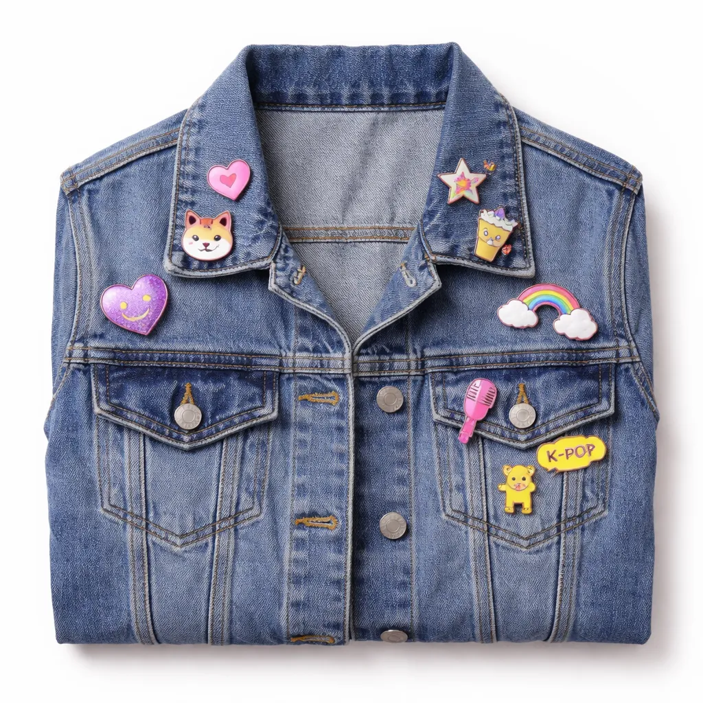 Denim Jacket with Patches