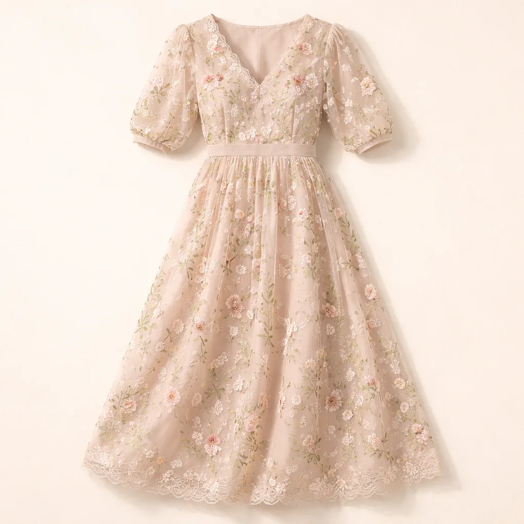 Black Lace Midi Dress