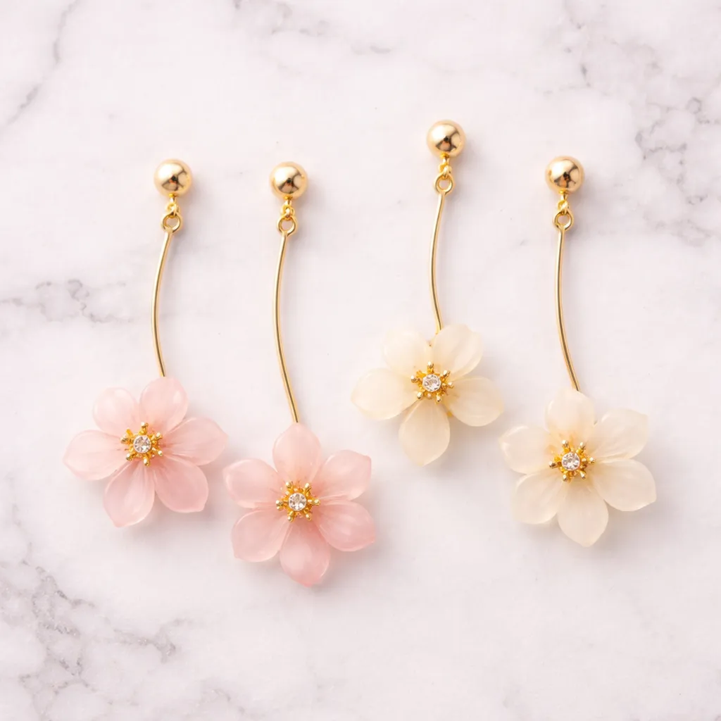 Flower Drop Earrings