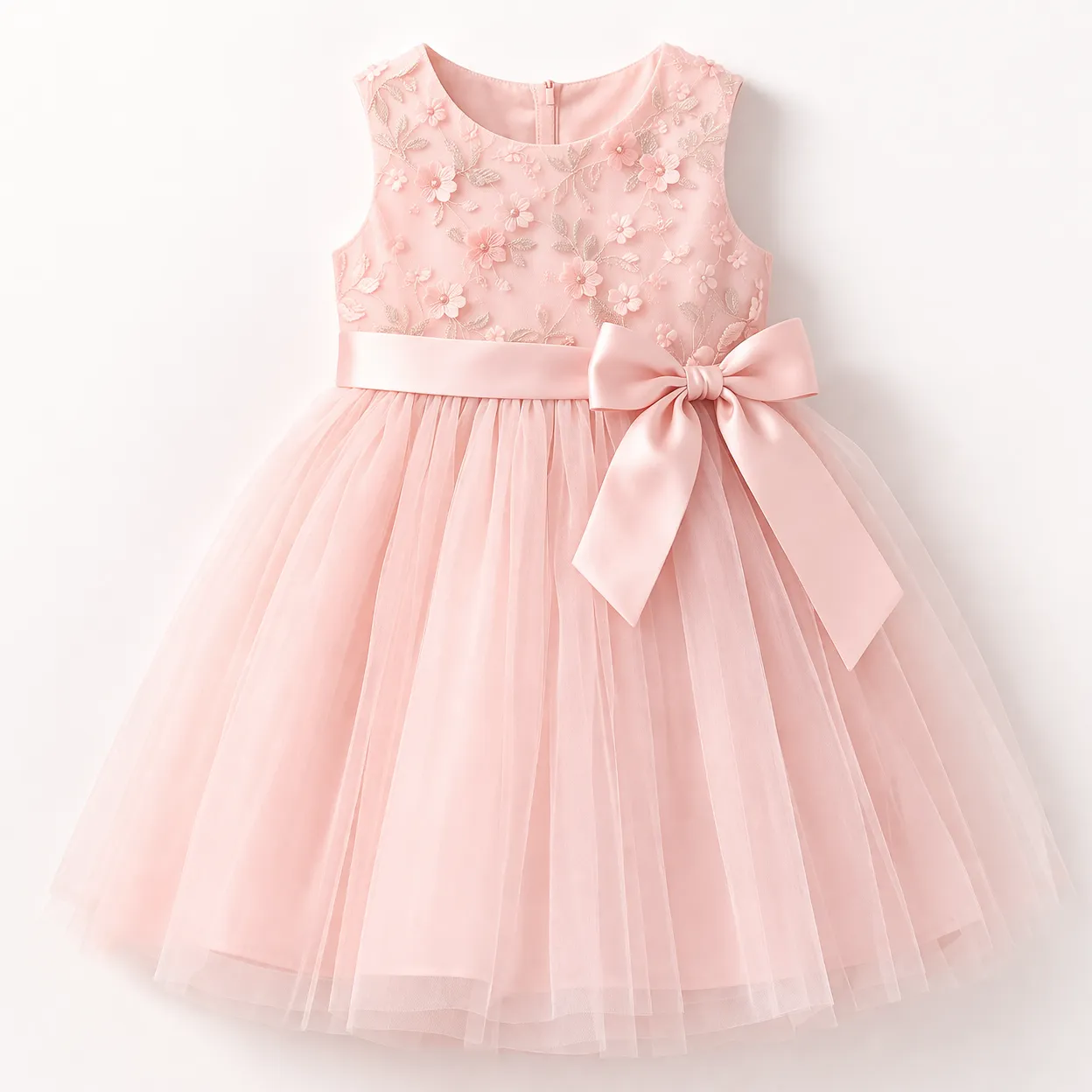 Girls' Pastel Tulle Dress