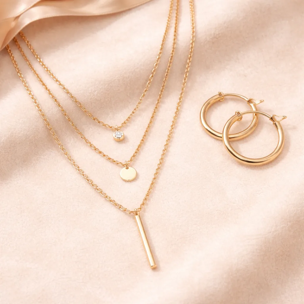 Minimalist Gold Jewelry Set