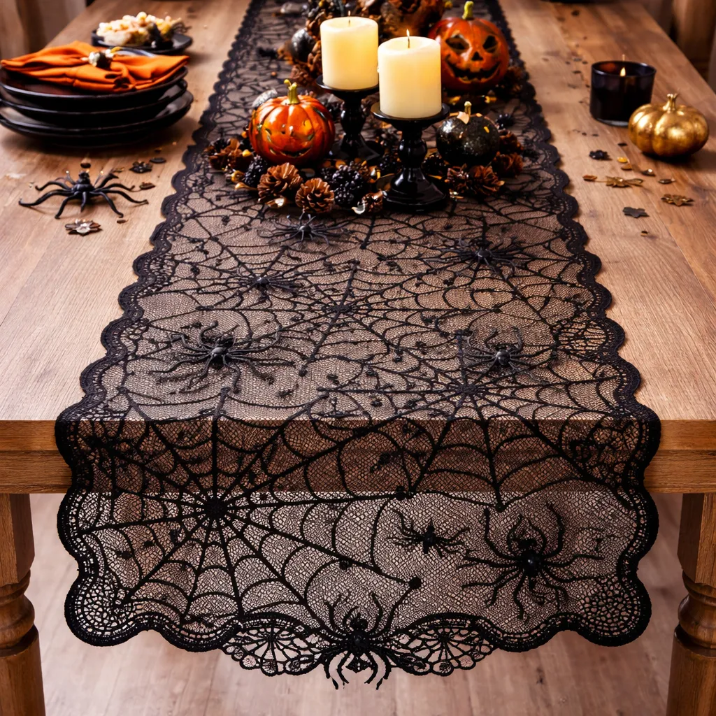 Halloween Table Runner & Napkin Set