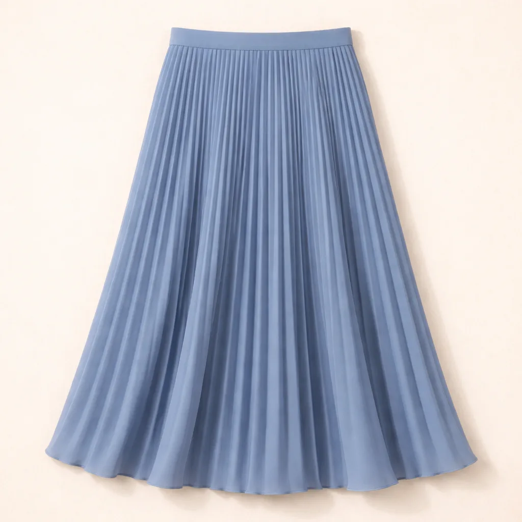 Cotton Pleated Skirt Set