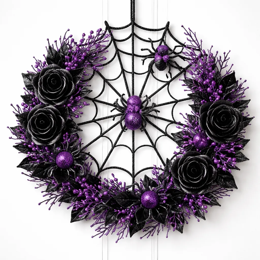 Halloween Wreath with Lights