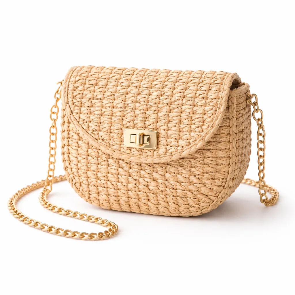 Straw Crossbody Bag