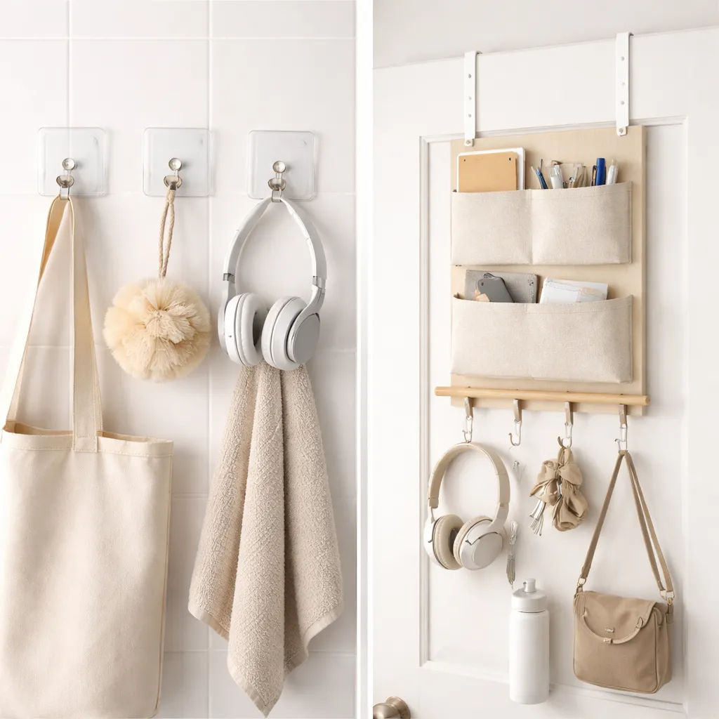 Backpack & Coat Hook Rack